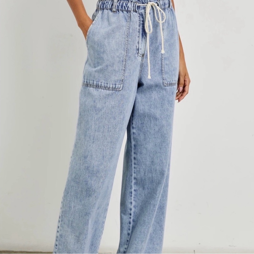 Rails Light Blue Drawstring Women's Jeans